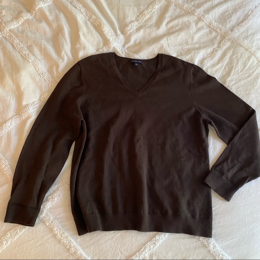 Lands’ End v-neck sweater